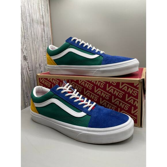 Vans Old Skool Yatch Club Men’s Sneakers Multi Color Blue Green Red Yellow 10 - Picture 5 of 15